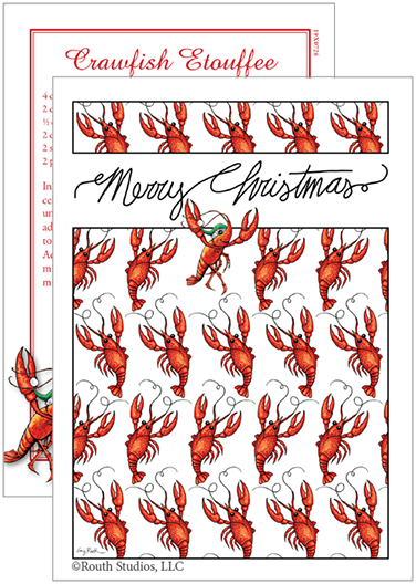 Louisiana Christmas cards, Crawfish